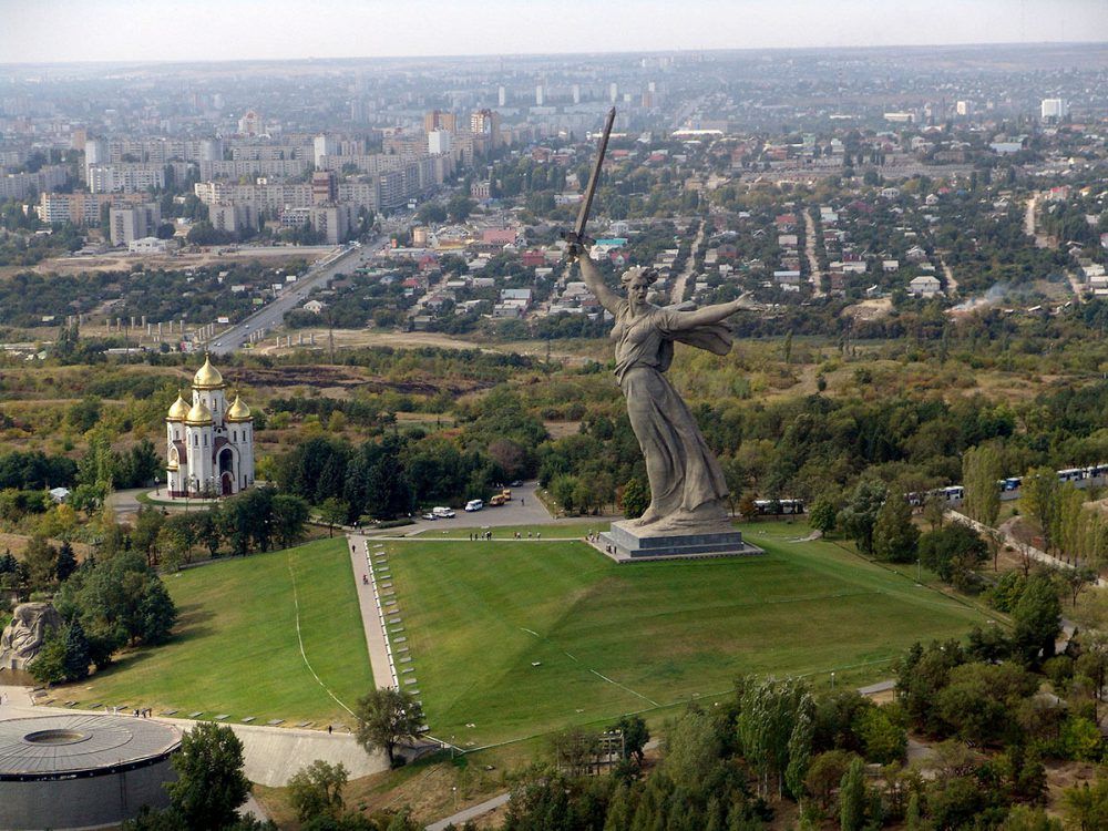 Фото строительство мамаев курган